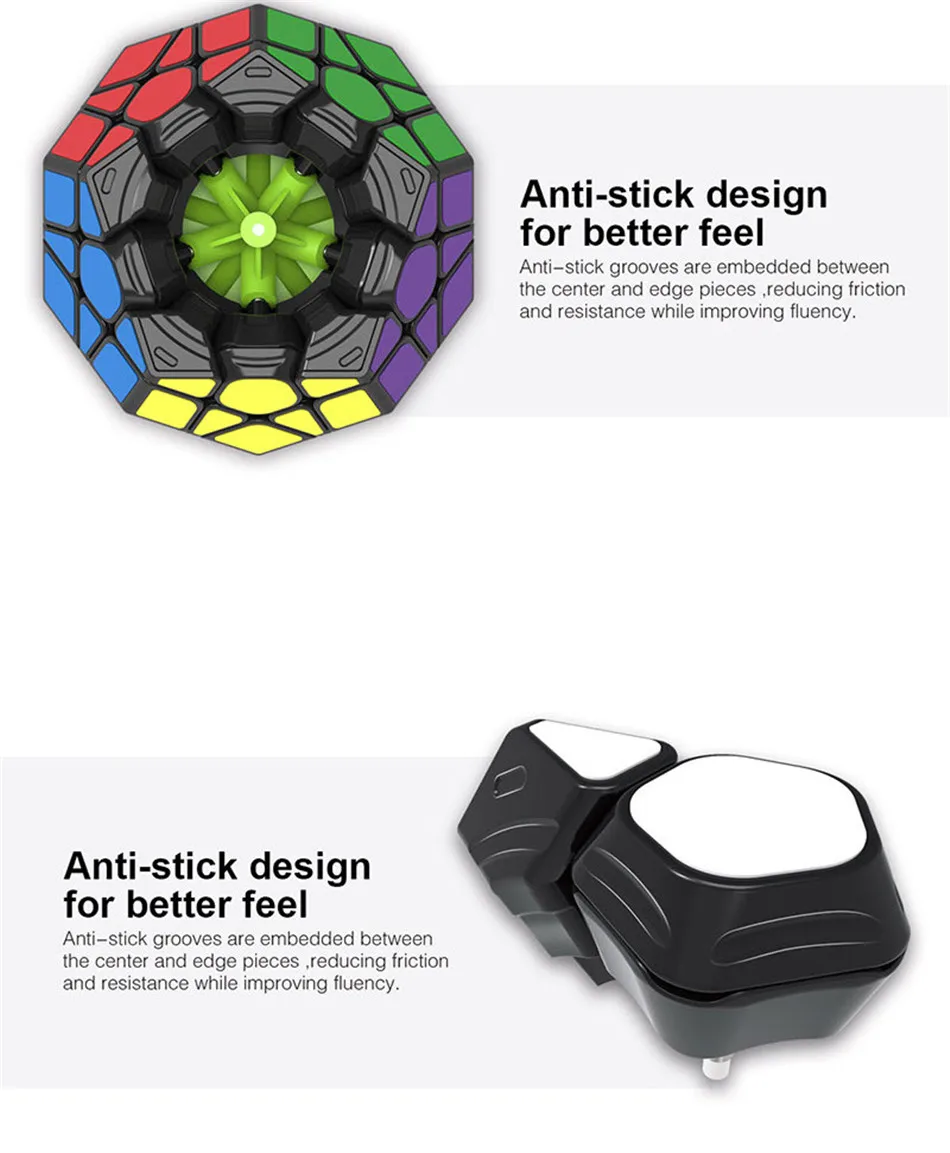 Megaminx Zauberwürfel 3x3 Stickerless Dodekaeder Speed Cubes Brain Teaser Twist Puzzle Toy – Detail 2
