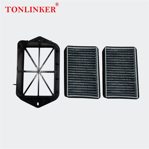 TONLINKER 2-отверстий воздушный фильтр для Vw Beetle A5 Jetta6 Sharan Tiguan NF для Audi Q3 8U для SEAT Alhambra Автомобильный внешний воздушный фильтр