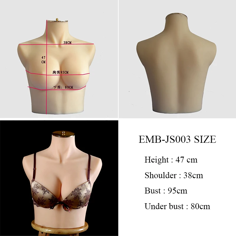 Simulated Human Torso Silicone Bikini Display Mannequin Simulated Human Skin and Chest Model for Store Showcase.