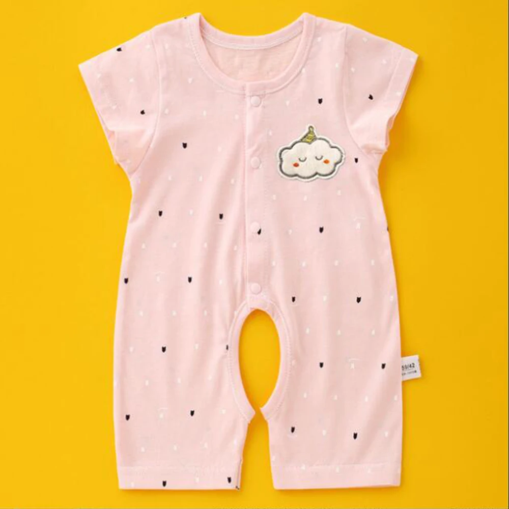 New Arrival Summer Baby Rompers Cotton Thin Newborn Onesies Short Sleeve Unisex Boy Girl Clothes