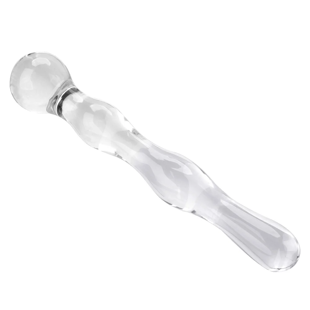 19cm Glass Butt Plug Anal Beads Dildos for Women Vaginal Men Prostate Massager Female Masturbator Sex Toys Adult Erotic Products