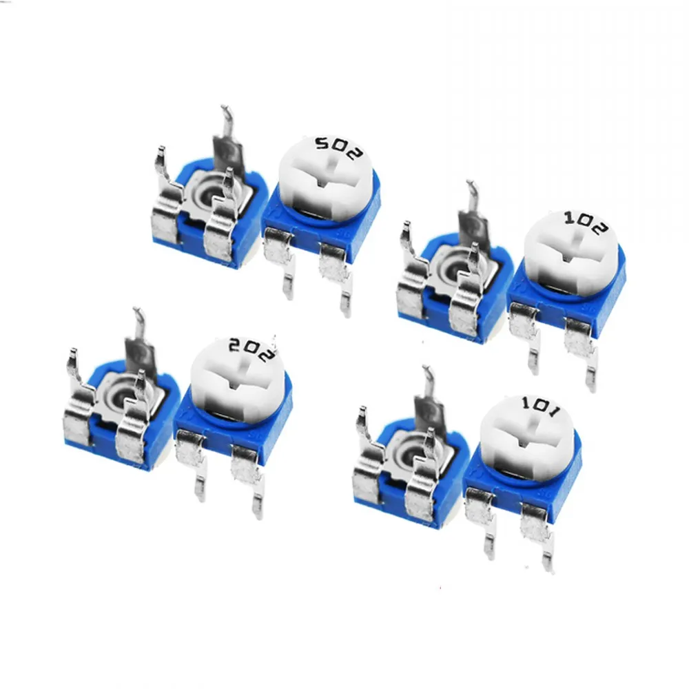 

500pcs RM065 RM-065 100 200 500 1K 2K 5K 10K 20K 50K 100K 200K 500K 1M ohm Trimpot Trimmer Potentiometer variable resistor