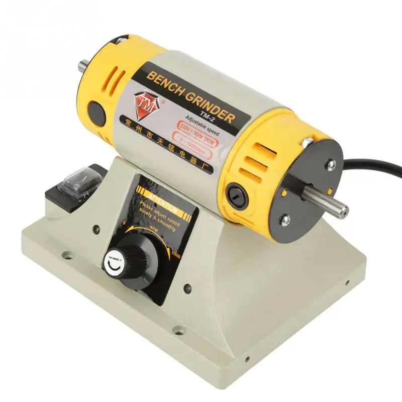 Lucidatrice 220V 350W per gioielli Smerigliatrice motore per tornio da banco dentale con accessori