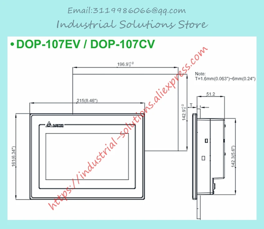 10.1 Inch HMI DOP-B10S411 DOP B10S411 Updated To DOP-110CS New USB Host TFT 1024*600 256MB