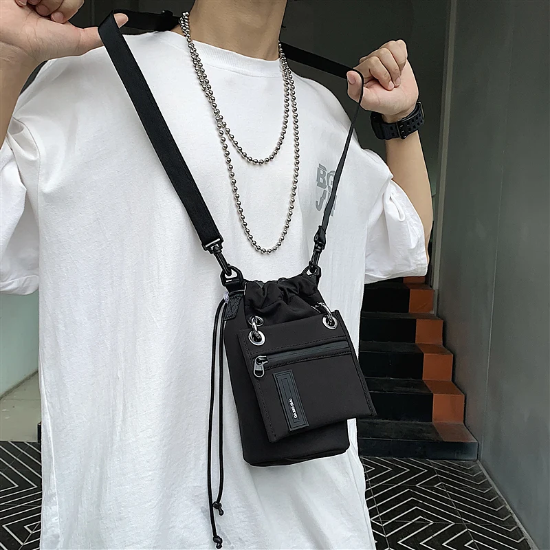 Mobile Phone Bag Fashion Brand Put Mobile Phone Small Bag Casual Couple Carry Small Satchel Messenger Bag Ins Fashion