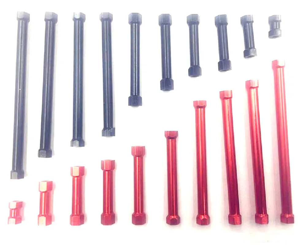 10pcsHexagonal aluminum column connection column aluminum pull rod body aluminum rod internal teeth M3 hexagonal aluminum column