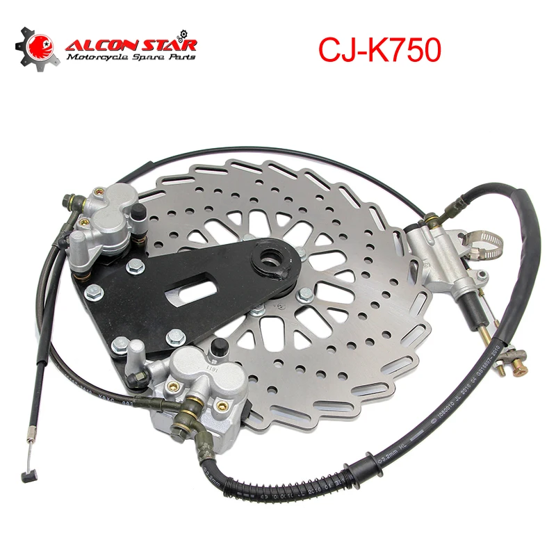 Alconstar- Motorcycle Brake Assembly Kit Front & Rear Brake Caliper Disc for BMW R12 R50 R51 R71 Ural M1 M72 CJ-K750 SideCar