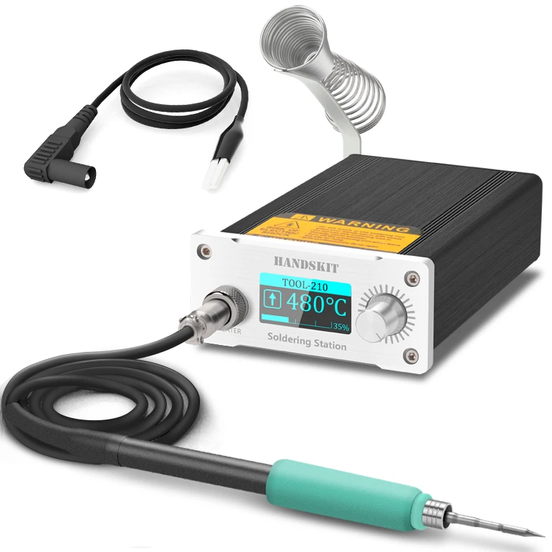 T210 Soldering Station 6s Fast Heating STM32 OLED 1.3 Display Adjustable Temperature Auto Sleeping Welding Iron Tips