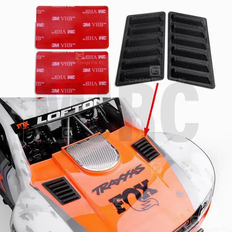 LNL 2pcs UDR PLA 3D Cover &Air intake for Trax 1/7Rc Cars