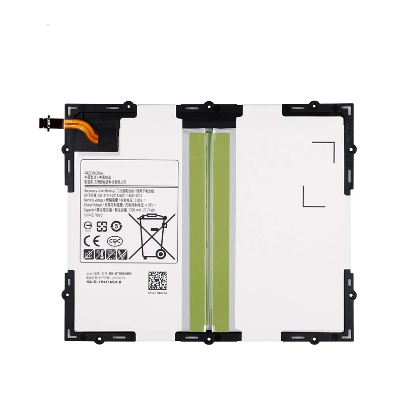 Nuova batteria EB-BT585ABE 7300mAh per Samsung Galaxy Tablet Tab A 10.1 2016 T580 SM-T585C T585 T580N