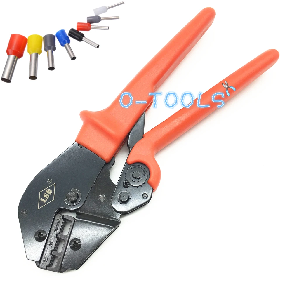 Wire cord end sleeves crimping tools AP-2550GF crimper crimp pliers for cable ferrules 25-50mm2 4-1AWG electric hand tool