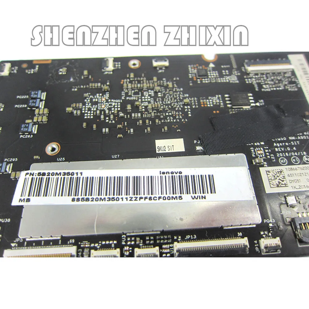 yourui for Lenovo YOGA 910-13IKB YOGA 910 Laptop Motherboard I7-7500U CPU 8GB RAM YOGA 910-13IKB mainboard NM-A901 100% test