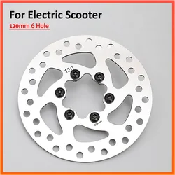 120mm 6 Hole Disc Brake for Electric Scooter Rotor Brake with Screws Stainless Steel Rotor Parts