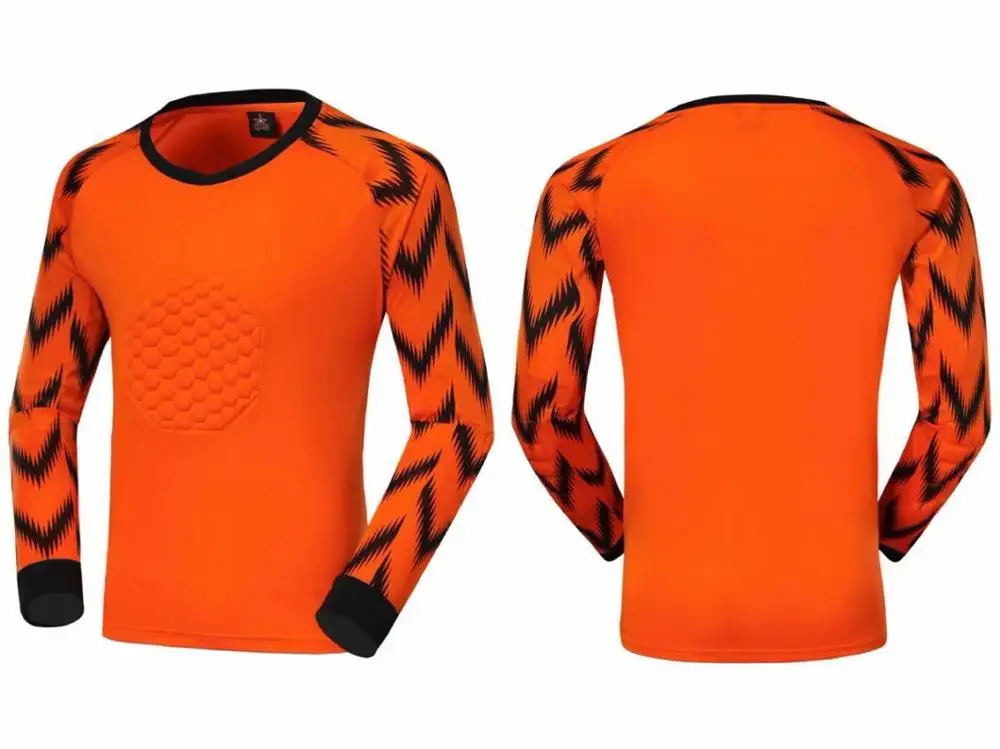 Youth Goalkeeper Soccer Jerseys Kit Adult Goalkeeper Football Uniform Sponge Protection padded Goalie Shirts Pants & Shorts