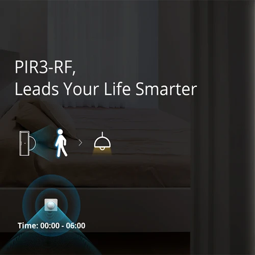 Imagen 2 del producto SONOFF-Sensor de movimiento PIR3-RF, módulo Detector de cuerpo humano inalámbrico, Sensor infrarrojo PIR, sistema de alarma de seguridad, aplicación eWeLink