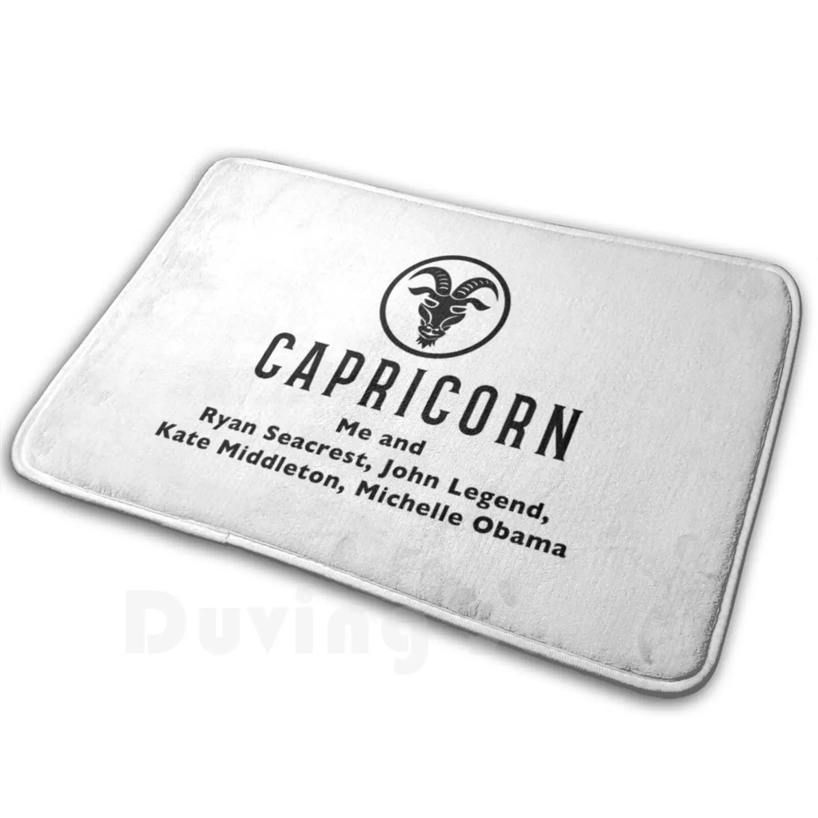 

Capricorn-And Celebrities Who Share Your Zodiac Sign  Birthday Gift Soft Non-Slip Mat Rug Carpet Cushion Capricorn