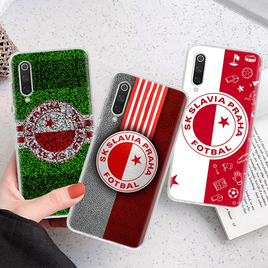 Sk Slavia Praha Czech Republic Silicon Call Phone Case For Xiaomi Redmi Note 13 12 12S 11 11S 10 10S 11T 11E Pro Plus 9 9S 9T 8 