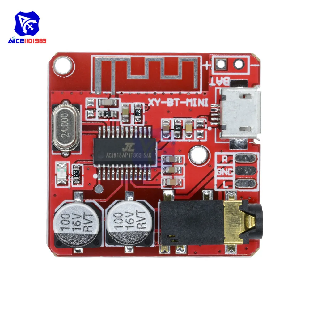 diymore Mini Bluetooth 4.1/ 5.0 MP3 Verlustfreier Decoder Verstärkermodul Micro USB 3.5mm Audioausgang Verstärkerplatine für Auto – Detail 6