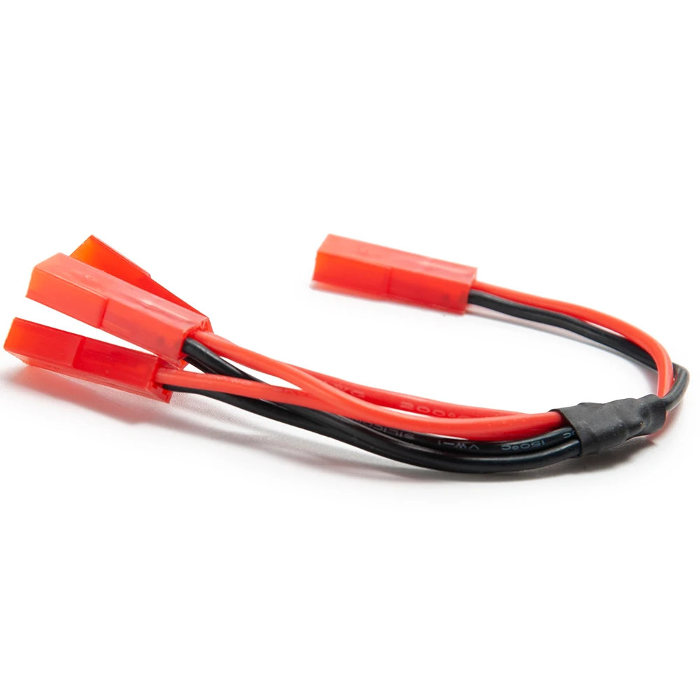 AXSPEED JST Plug Distributor Female Connector Y Cable for TRX-4 1/10 RC Crawler Car Truck Cooling Fan ESC Battery Motor