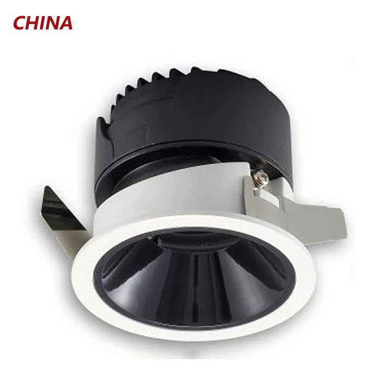 LED Depth Anti-Glare Spotlight No Main Light Adjustable Angle Hotel Living Room Wall Washing Light High Color Display