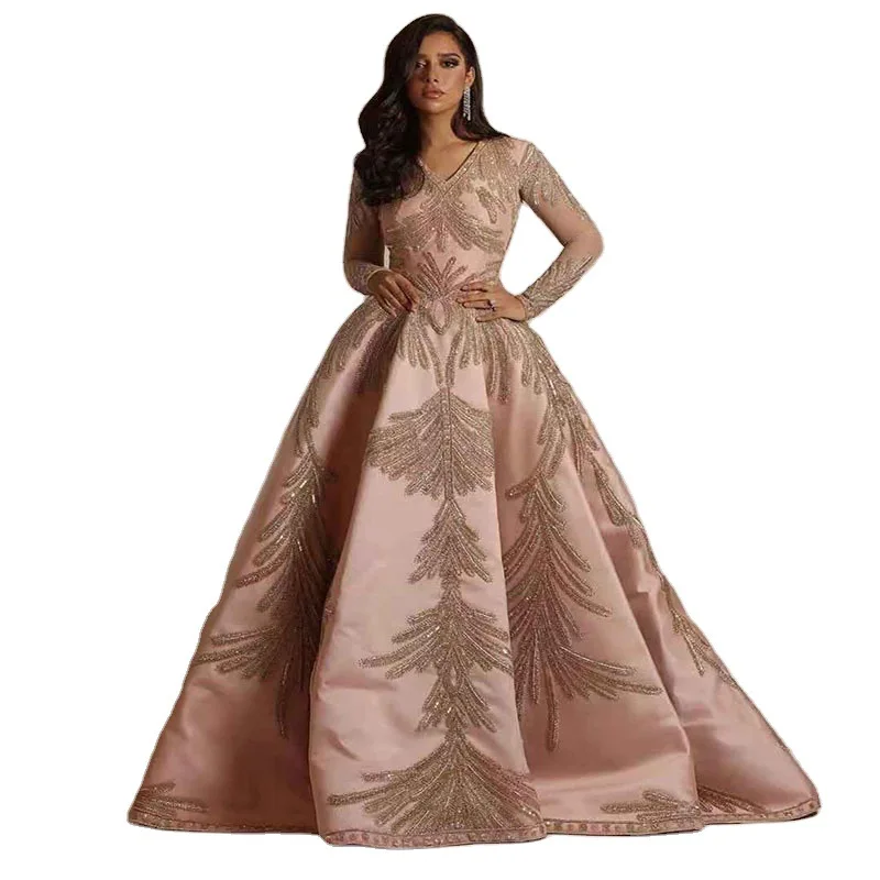 

Autumn Winter Long Sleeve Formal Dress High Waist Sequin Long Dress Ladies Sexy Elegant Evening Party Vestido Gowns Dresses