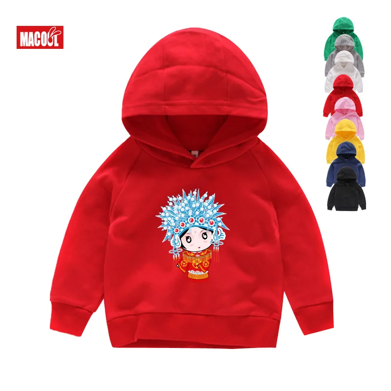 

Boys Hoodies 2019 Chinese Style Beijing Opera Face Mask Print Hoodies Girls Hip Hop Swag Harajuku Hoodies Sweatshirts Casual 5T