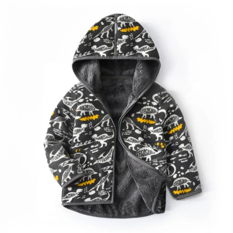 2-6T Blumen Alle Gedruckt Neue Mädchen Outwears Fleece für Winter Herbst Baby Jacken Mäntel Blumen Kinder Mädchen jacke – Detail 4