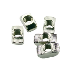 M3 M4 M5 10*6 mm for 20 Series Slot T nut Sliding T Nut Hammer Drop In Nut Fasten Connector 2020 Aluminum Extrusions
