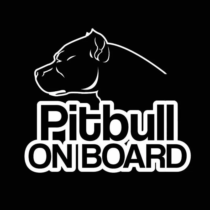 Funny Pitbull on Board Dog Car Sticker Automobiles Motorcycles Exterior Accssories Vinyl Decals for BMW VW Audi Gti Skoda