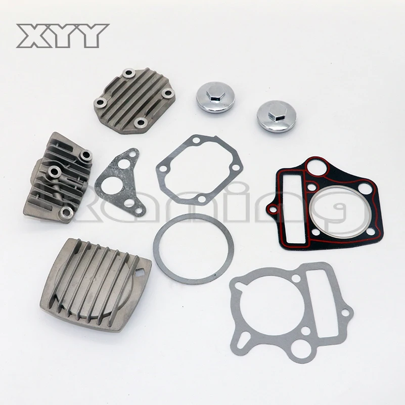 52mm Cylinder Head Kit for 110cc Engine Taotao Roketa Sunl ATV Dirt Bike Complete Cylinder Head Motorcycle Cylinder Head