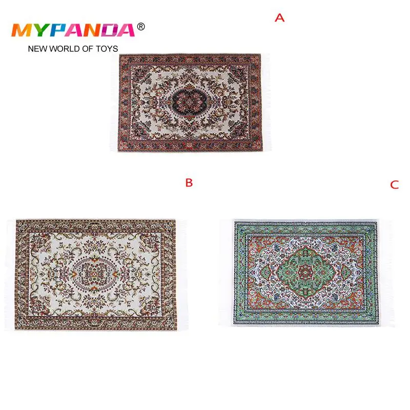 1/12 Scale Dollhouse Miniature Turkish Style Area Rug/Carpet/Mat Floor Coverings for Dolls House Any Rooms Furniture Decoration