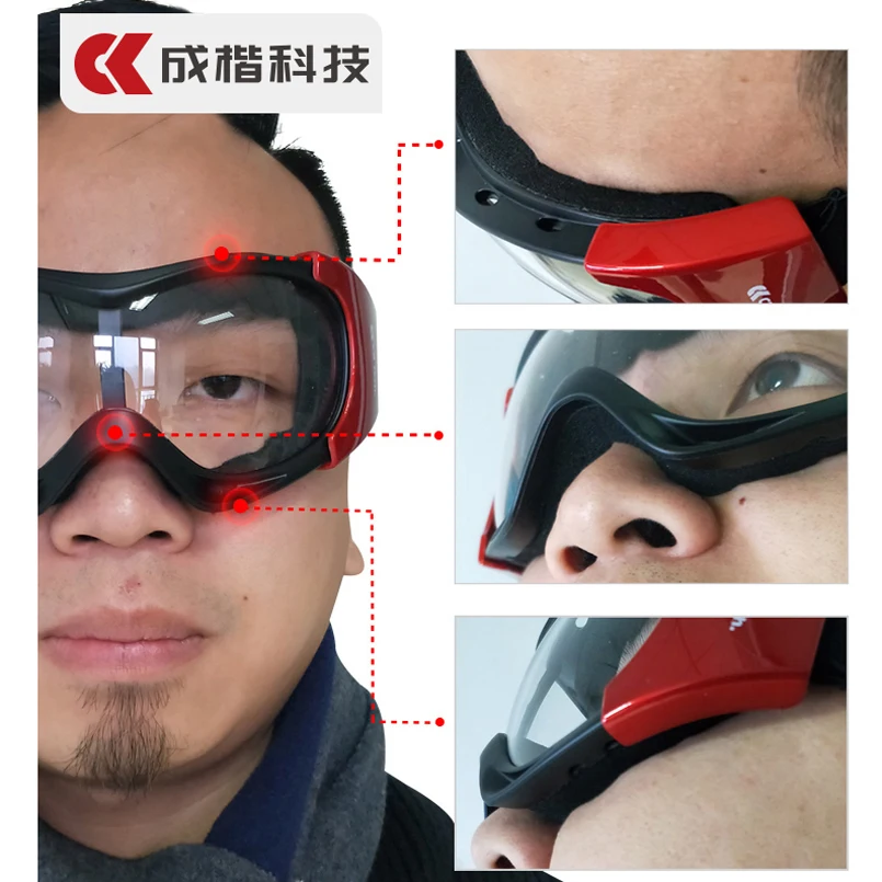 CK Tech.Anti-Splash Dust Wind-Proof Work Lab Safety Goggles Industrial Research Anti-Fog Clear Protection Safety Glasses Eyewear