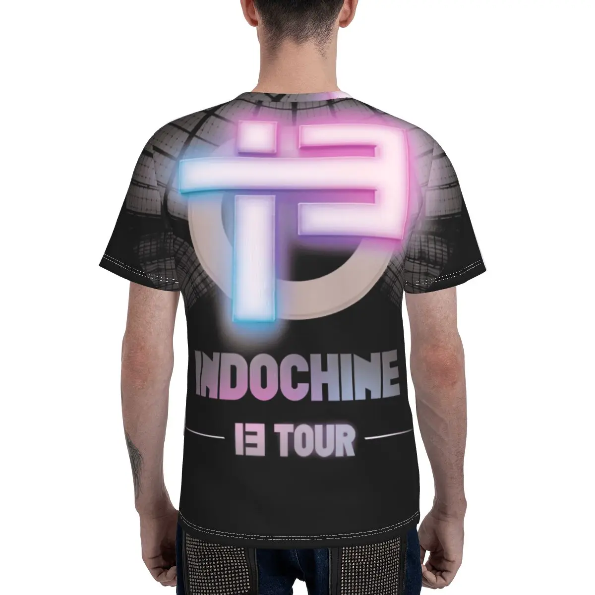 Promo Baseball Indo Chine Most Popular Band Rock Indochine Is T-shirt Vintage Men's T Shirt Print Humor Graphic R145 Tees Tops