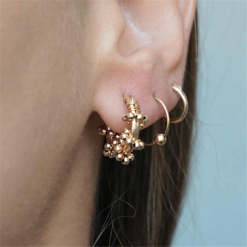 14K Gold Filled Hoop Earrings Fine Jewelry 15MM Gold Hoop Earrings Brincos Pendientes Oorbellen Minimalism Women Earrings