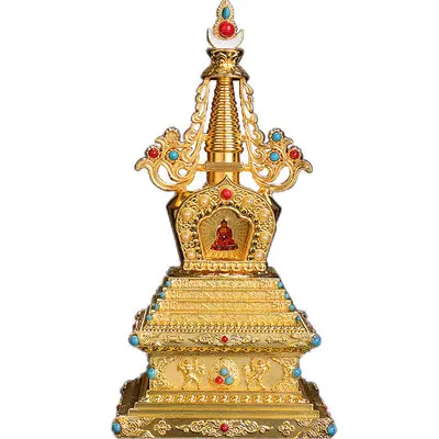 

Tibet Inlaid Gemstone Pagoda Ornaments, Exquisite Home Furnishing Articles, Bodhita, Tibet