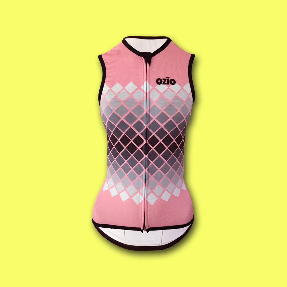 Hot Women\'s Sleeveless Vest Cycling Jersey For Summer Go Pro Team Bicycle Light Fabric Tops Sin Mangas Breathability Maillot