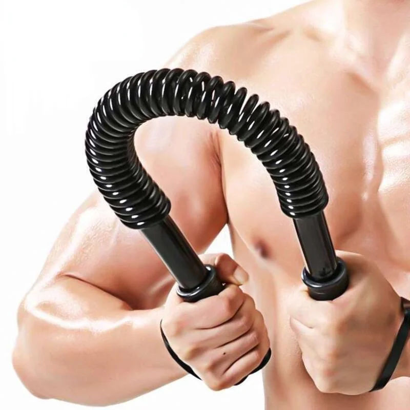 Power Twister Flexible Strength Chest Arm Rod Exerciser Hand Gripper Spring Bar Strengthens Biceps Shoulders Fitness Expander