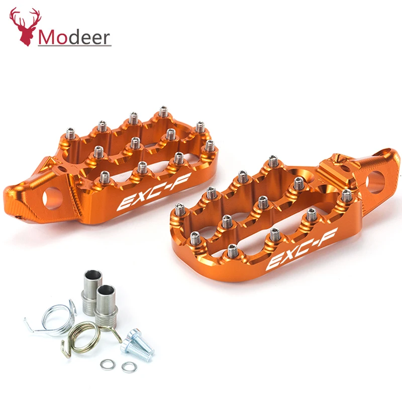 

Motorcycle Accessories 125EXC-F 530EXC F Foot Pegs Rest Pedals Footpegs For KTM 125-530 EXC-F 150 250 350 530 EXC F 2017-2022