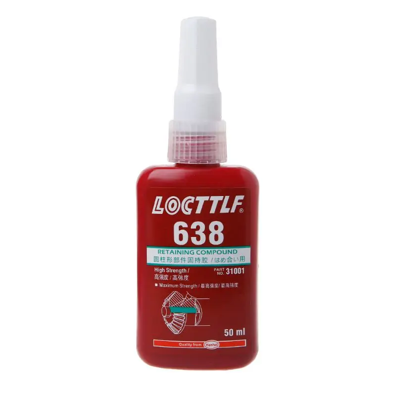 638 Retaining Compound Thread locker 50ml Adhesive Glue for Bearing Flange Hose GXMB