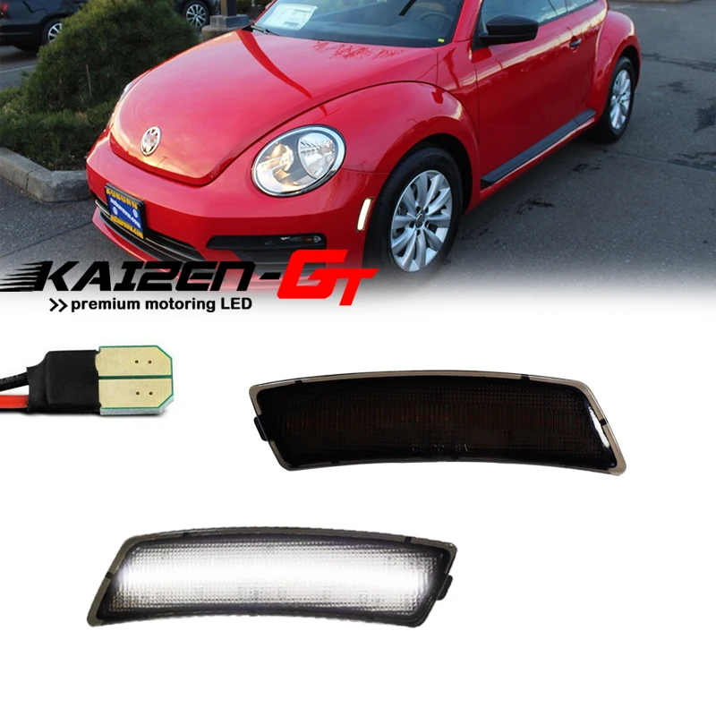 

Front Bumper Side Marker Turn Signal Lights LED Parking Light Fender Flare Lamp For Volkswagen Tiguan 2018-up & Beetle 2012-2019