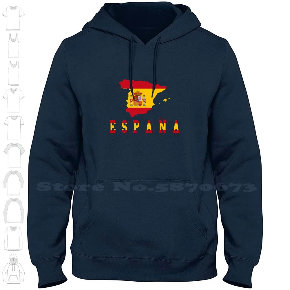 Spain Flag Espa?a Country Outline Design Streetwear Sport Hoodie Sweatshirt Spain Madrid Spanish Latina Travel Europe City G