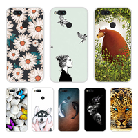 For Xiaomi Mi A1 Case Silicon Soft Cute TPU Back Cover Phone Case For Xiaomi MiA1 Mi 5X Mi5X Xiomi Mi A1 Silicone Case Fundas