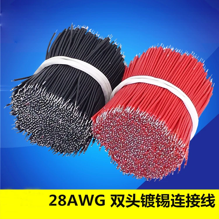 1000PCS/LOT Tin-Plated Breadboard PCB Solder Cable 28AWG 3/4/5/6/8/10cm Fly Jumper Wire  Connector Wire 28AWG
