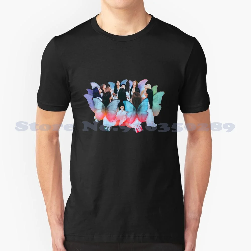 Camiseta de moda Loona looge-mariposa Xx, blanco, gris, grupo de chicas Kpop, ojo extraño, círculo Xx, mariposa, Oec Mix And Match