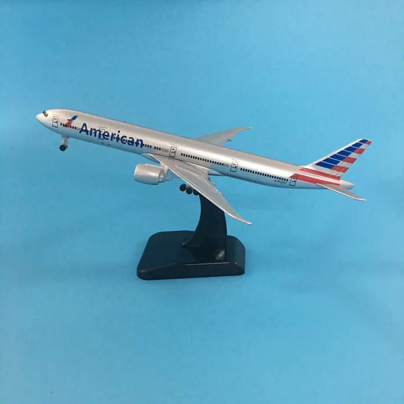 20CM American Airlines Boeing 777 Airplane model United States B777 Plane model 16CM Alloy Metal Diecast  Aircraft model Toy