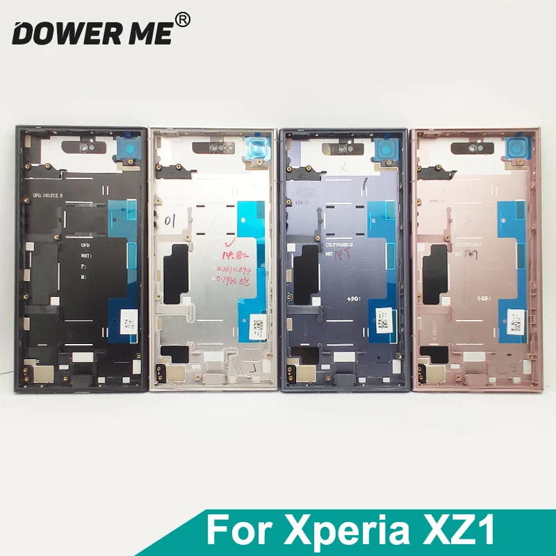 Dower Me Housing Cover Bezel Bracket Front Plate Middle Frame Back Battery Cover For Sony Xperia XZ1 G8341 G8342 Replacement