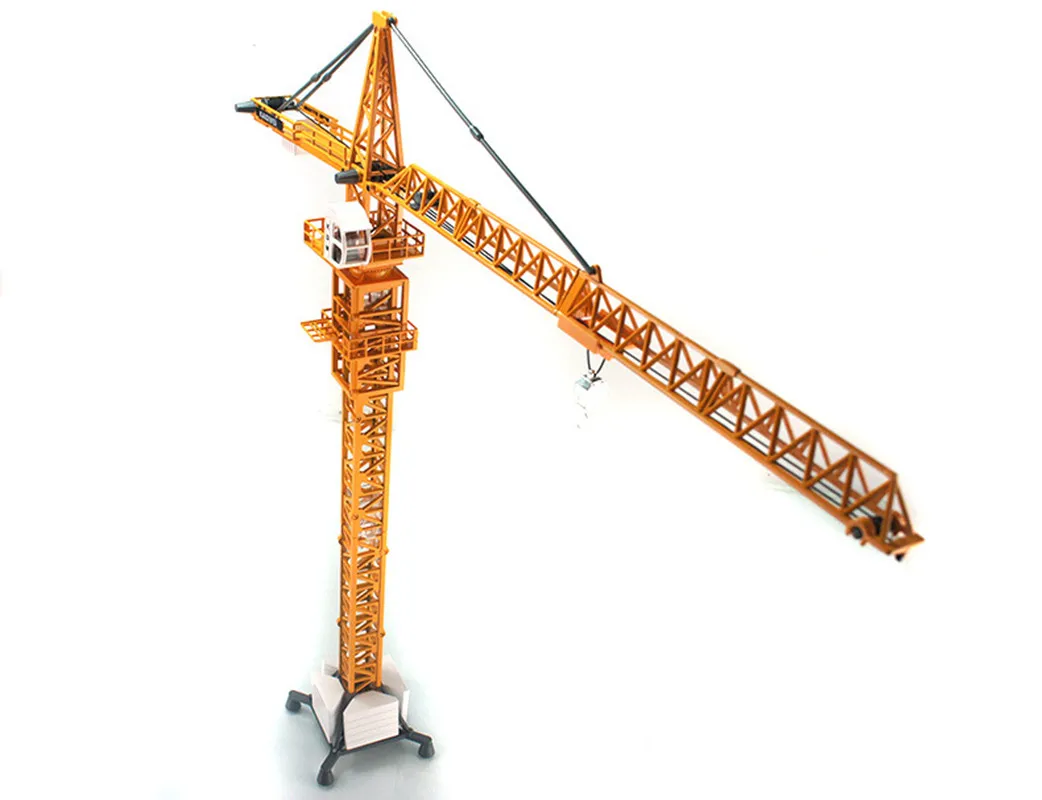 High-grade alloy tower slewing crane model,1:50 Large tower crane toy,exquisite model gift,free shipping