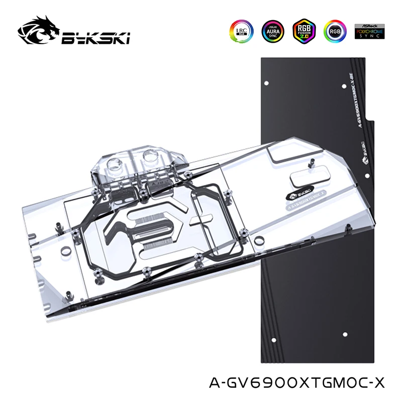 

Bykski Watercooler Compatible GIGABYTE Radeon RX 6900XT GAMING OC VGA Card ,Full Cover Copper Water Block,A-GV6900XTGMOC-X