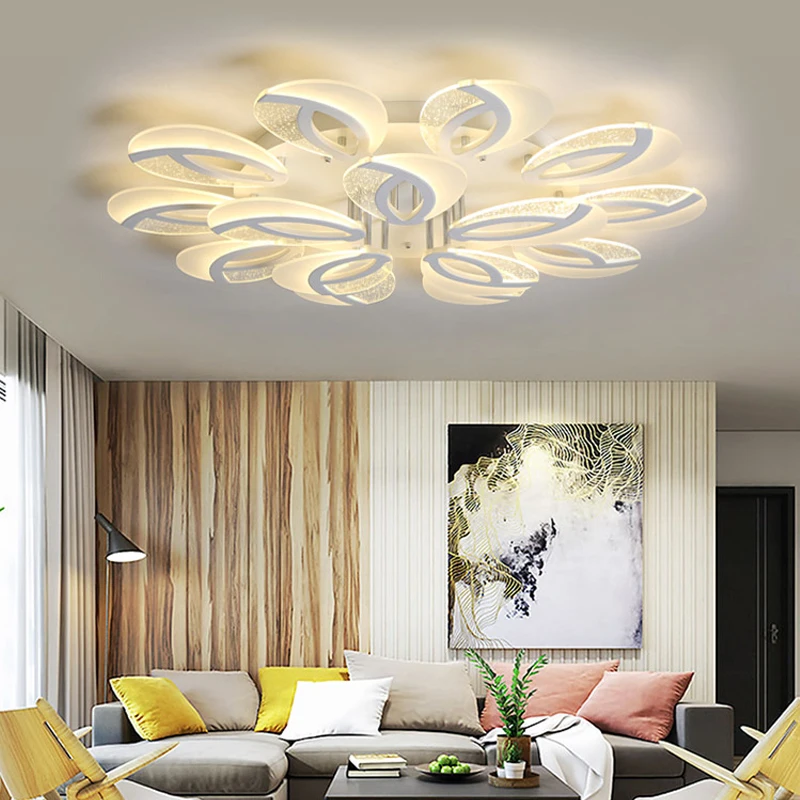 LED Chandelier Modern Ceiling chandeliers Lighting For Living Room Bedroom kitchen With Remote Control Lustre Light Fixtures