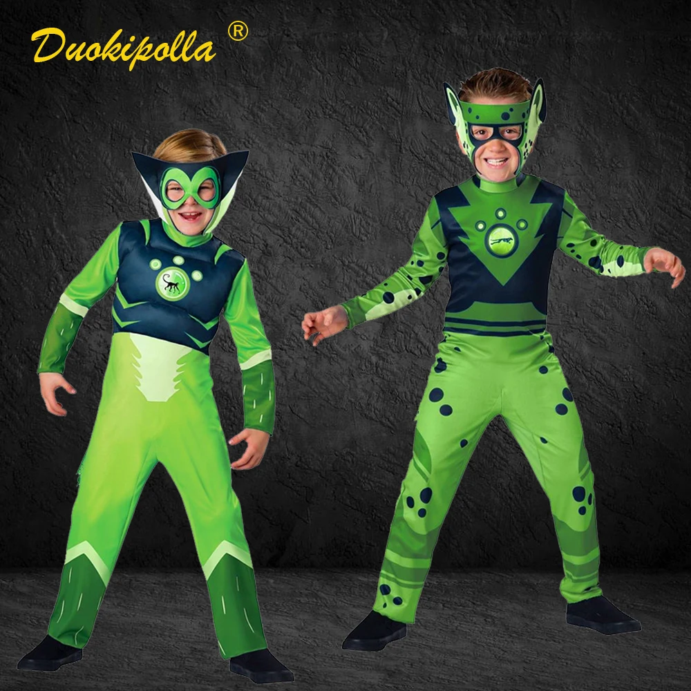 Christmas Children Wild Kratts Costume Summer Party Boys Halloween Cosplay Costume Jumpsuit Mask Clothing Toddler Boy Clothes